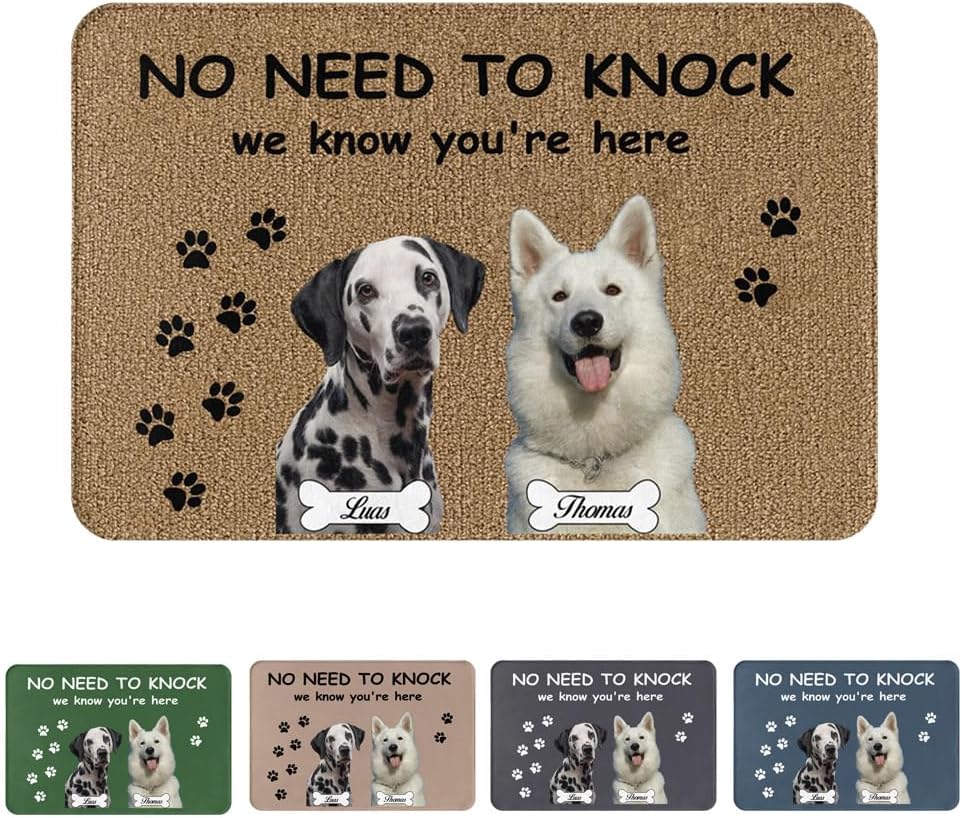 Custom Door Mat Personalized Dog Doormat Front Door
