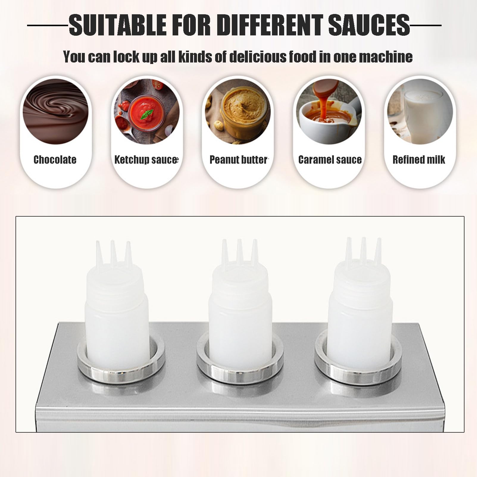 Calentador de Salsa de Queso Eléctrico Dispensador de Calentador de Chocolate Caliente Dispensador de Queso Nacho Máquina de Preservación de Calor de Mermelada,2bottles