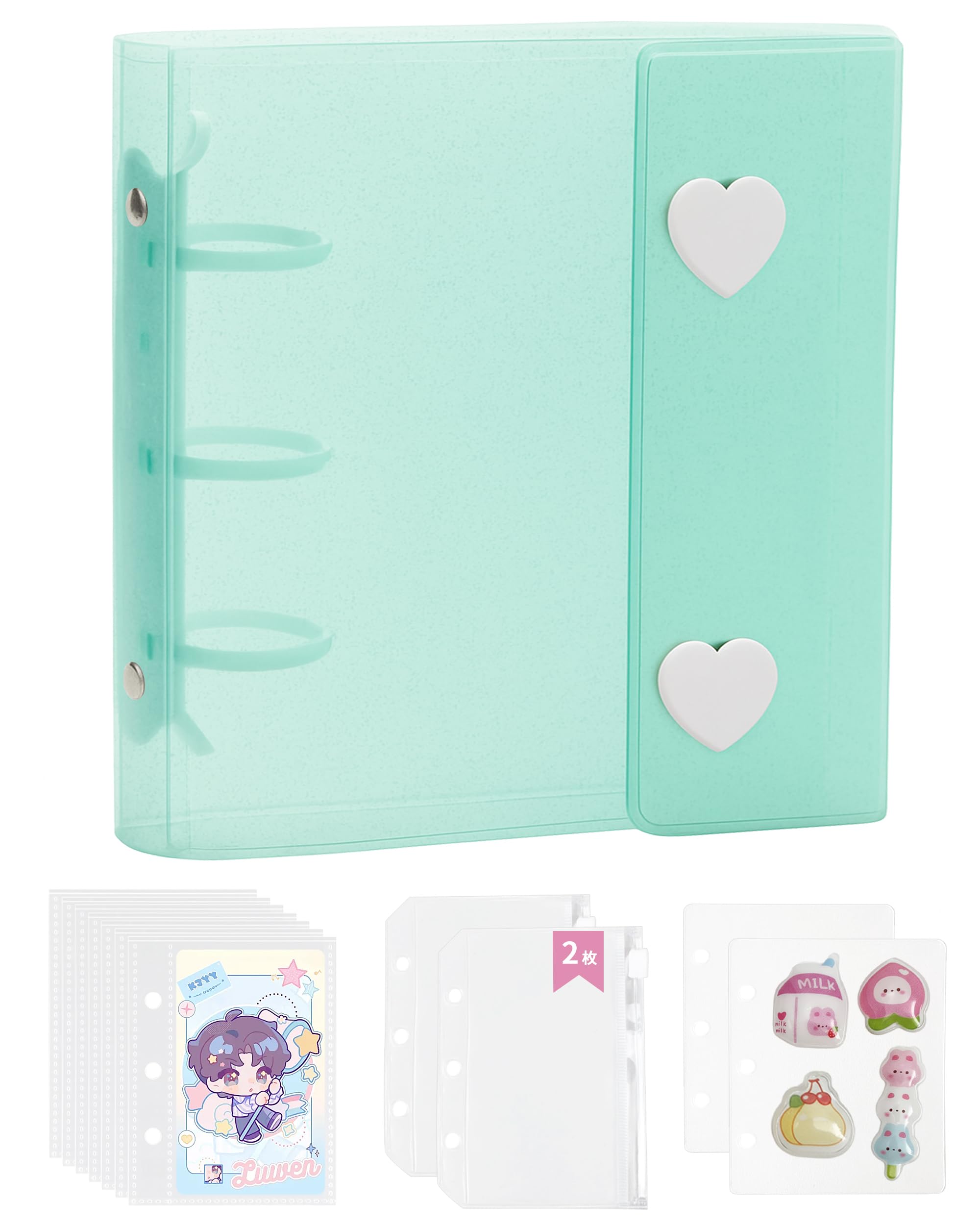 Amazon.co.jp: GOKEI シール帳 プラバン ミニ バインダー 透明 A8