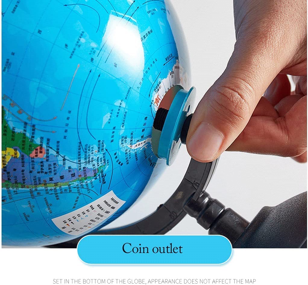 クリエイティブステンレス鋼コイン紙幣とコインのみ大容量大人子供抗落下貯金箱を入力することができます (Color : M) Amazon.co.jp:  大容量貯金箱 クリエイティブ貯金箱 2 で 1 地球儀形のコイン缶ユニークな大容量貯金箱ユニセックス家の装飾マネー銀行 : おもちゃ