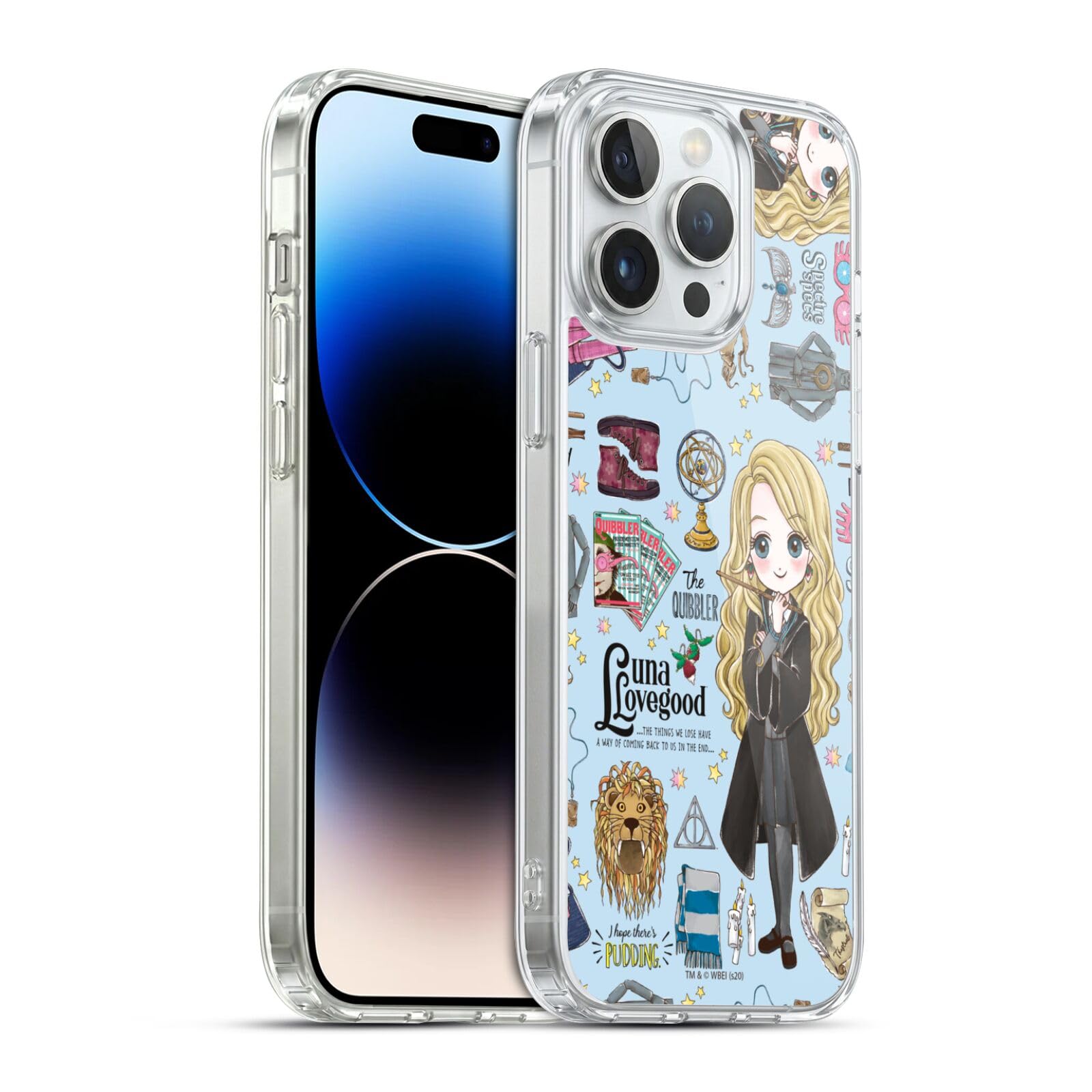 Head Case Designs Licenciado Oficialmente Harry Potter Patrón Luna Reliquias de la Muerte XXXVII Caso Funda de Gel Suave Compatible con Apple iPhone 12 / iPhone 12 Pro — view 221