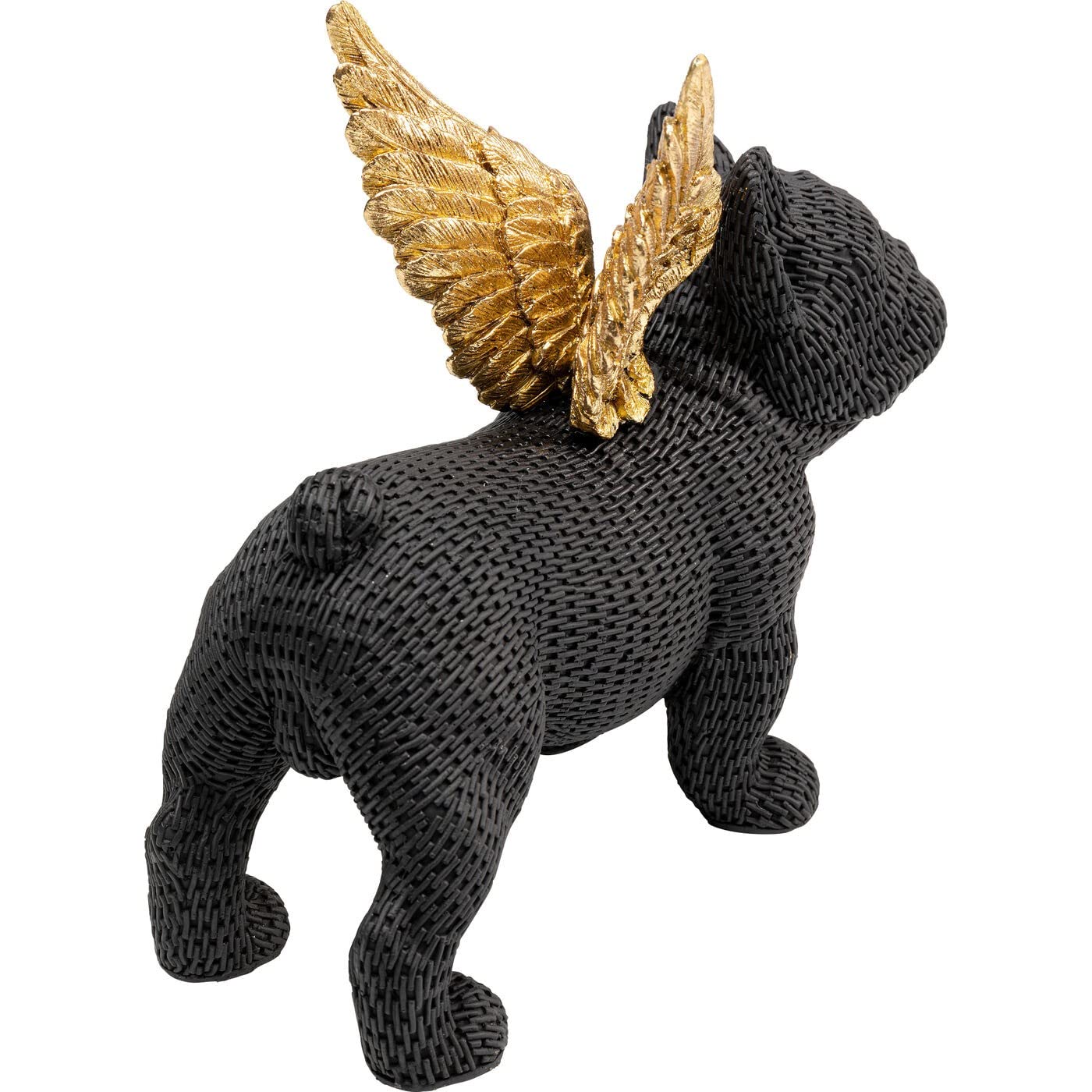 Kare Design Deco Figurine Angel Puppy, Black, Modern, Animal Statue, Gift Idea, Decorative Home Accessories, Room Decor - Image 3