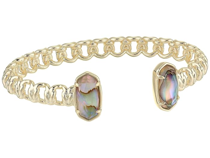 Kendra Scott  Macrame Elton Cuff Bracelet (Gold/Nude Abalone) Bracelet