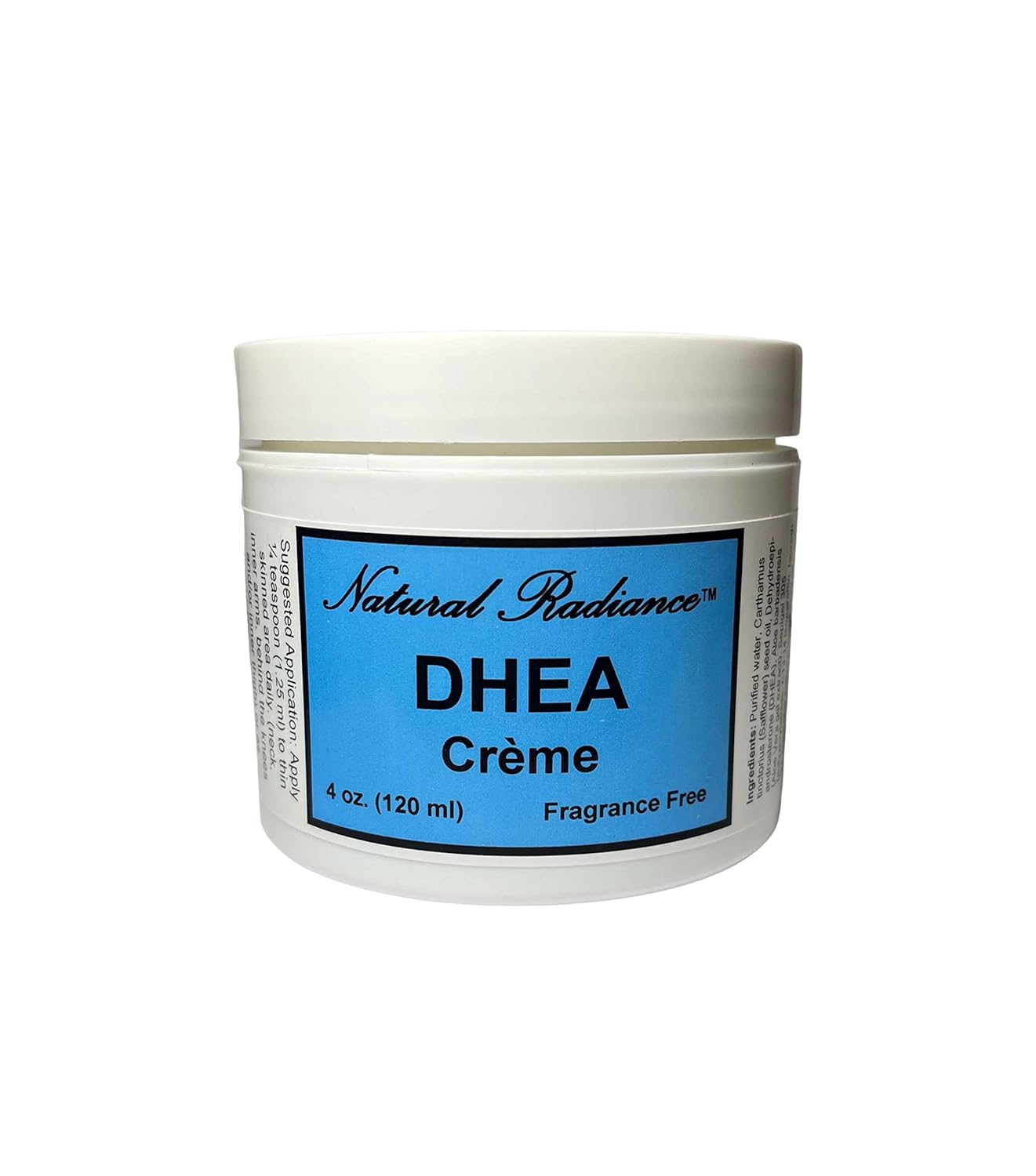 Natural Radiance DHEA (BioIdentical) Unscented & Paraben