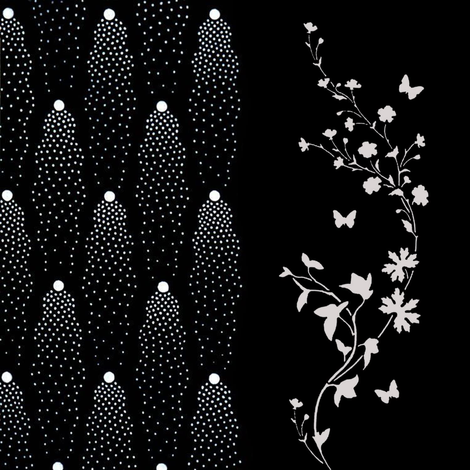 ARandNJ Combo Stencil for Wall Painting (Size:- 16X24 Inch) Theme:-"Floral Haze & Flourishing Petals "DIY Reusable Painting Design Suitable for Bedroom,Living Room Entrance (Pack of 2) (B0B1QC7XBG) Amazon Price History, Amazon Price Tracker