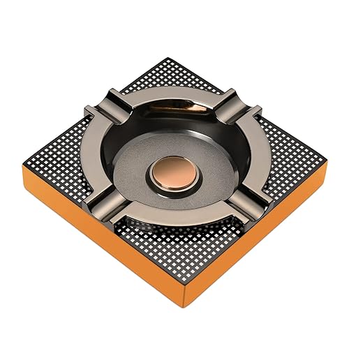 Cigar Ashtray Metal Outdoor Cigar Cigarette Ashtray for Outside Patio/Home