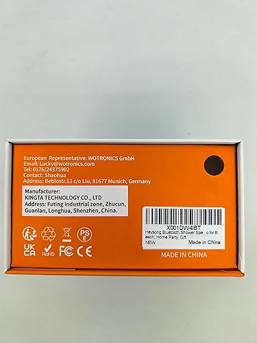 Miniatura 10 de HEYSONG Altavoz Bluetooth de ducha, altavoces inalámbricos impermeables IP67 con tiempo de reproducción de 36 horas, altavoz estéreo de baño,