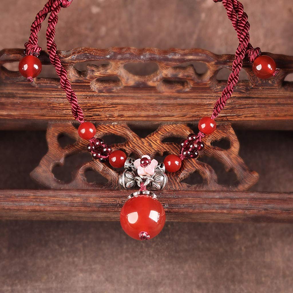 Fußkettchen Fußkettchen für Frauen, handgewebte Fußverzierung mit rotem Achat-Strand, verstellbare Kette, Fußkettchen, Fußschmuck, Freundin, Fußkettchen für Frauen