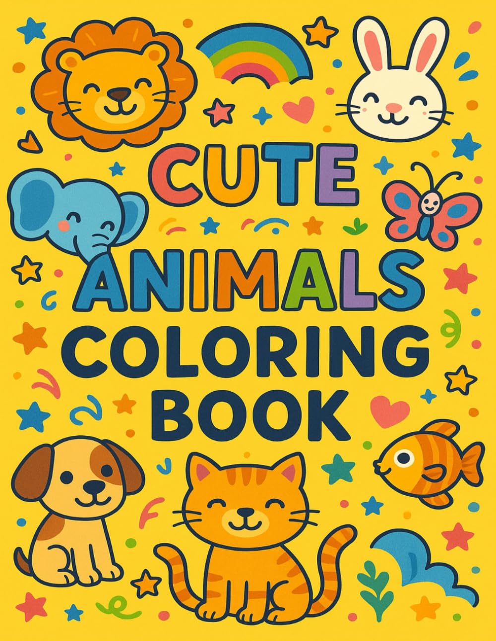 Animais Fofos para Colorir – Aventuras Divertidas
