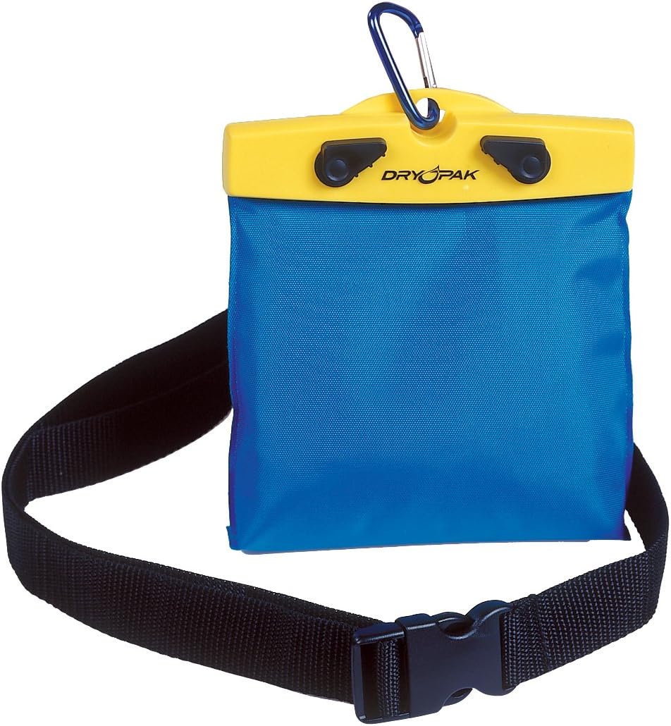 DRY PAK Nylon Belt Pack, Yellow / Blue - 6 x 5 x 3/4