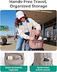BAGSMAT Womens Backpack Travel Laptop Backpack, Quilted College Laptop Bookbag, Computer Water-Resistant Casual Daypack