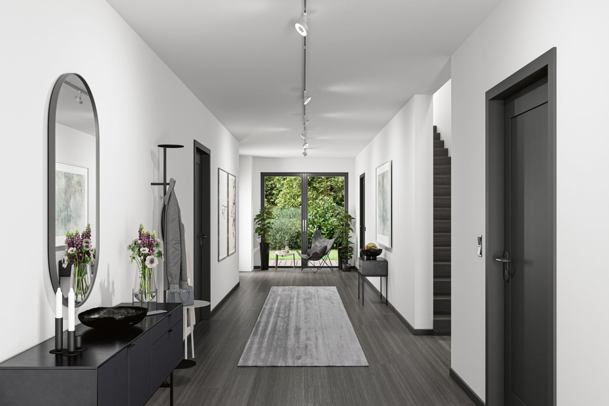 Paulmann Hochvolt-Schienensystem-Leuchte URail 5W LED Chrom (matt)