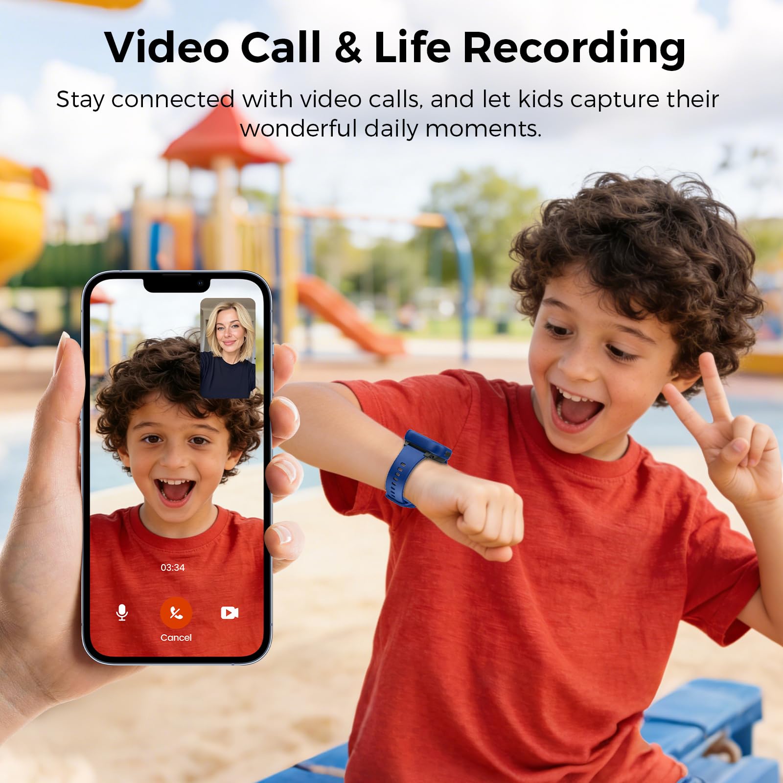 MIRO Reloj inteligente para niños con ranura para tarjeta SIM, rastreador GPS, llamadas y videollamadas, ubicación en tiempo real, alerta de zona segura, control parental, modo escolar, regalo para
