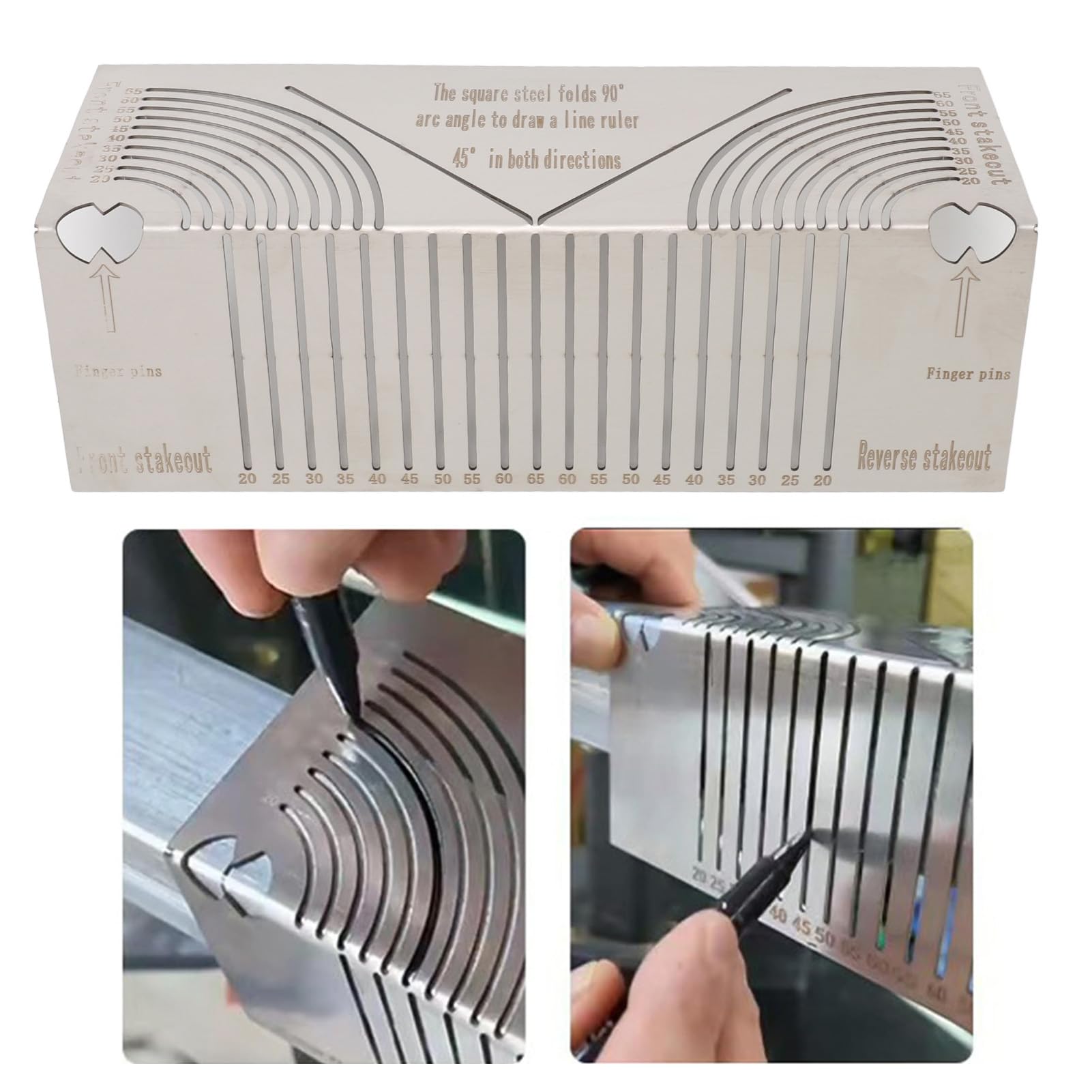 Adjustable Angle & Arc Marking Tool - Multi-Purpose Metal Scriber For Pipes, Square Tubing, & Sheet Metal - View #9