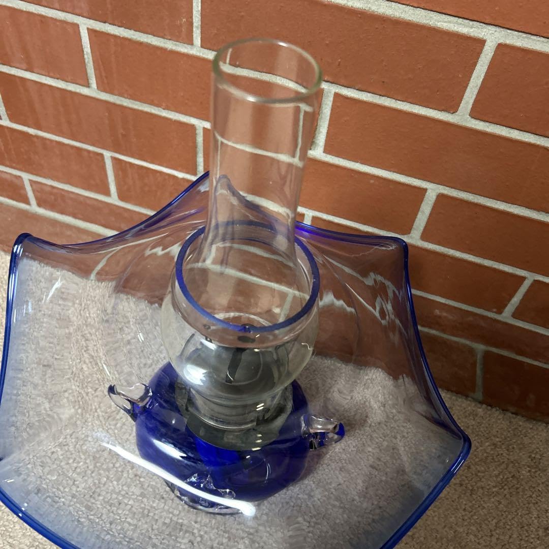 Amazon.co.jp: ︎︎北海道小樽 ヴィンテージ 北一硝子 青いガラス製