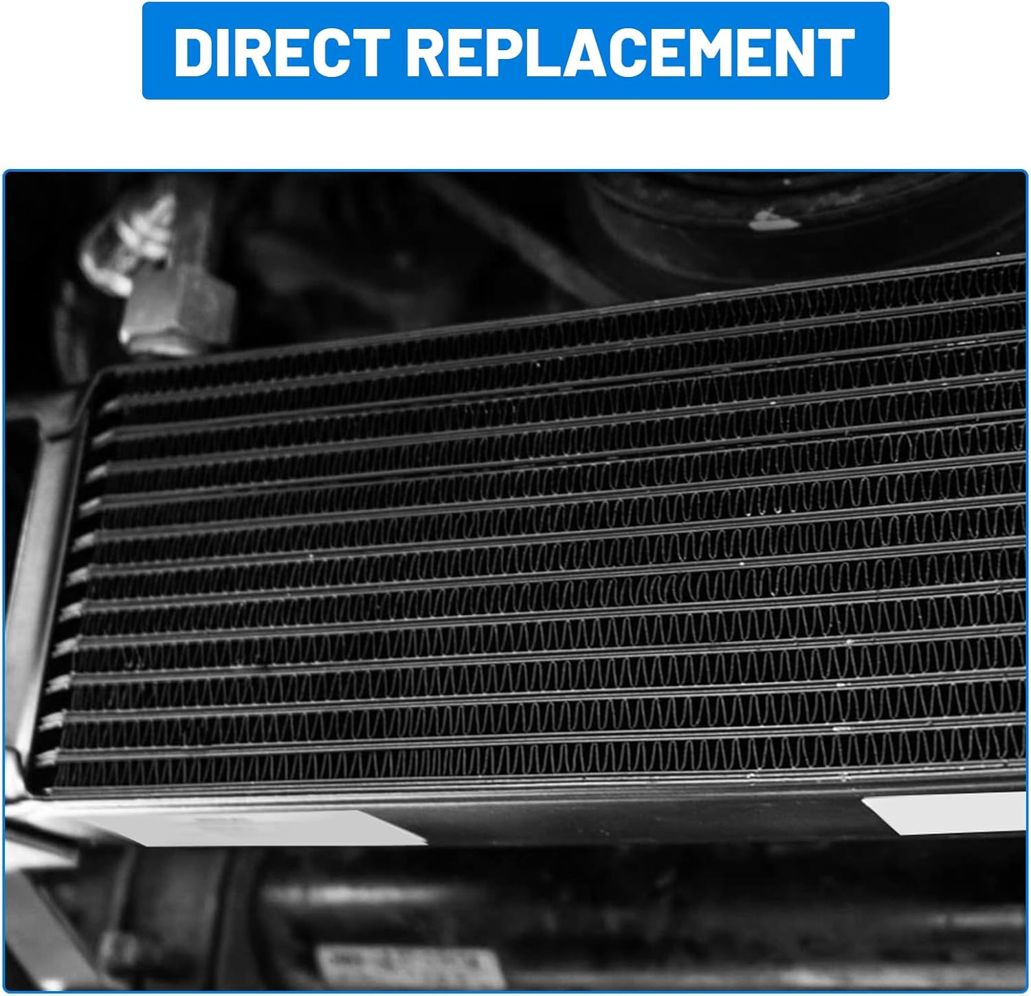 19 Row 10AN AN10 Aluminium Engine Transmission Oil Cooler Kit Stacked Plate With 6AN 8AN Adapter Universal Engine Transmission British Radiator Black