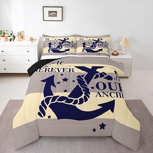 Vista 269 de Juego de edredón de bandera estadounidense, juego de ropa de cama tamaño Queen, juego de ropa de cama militar con armas del ejército para niños