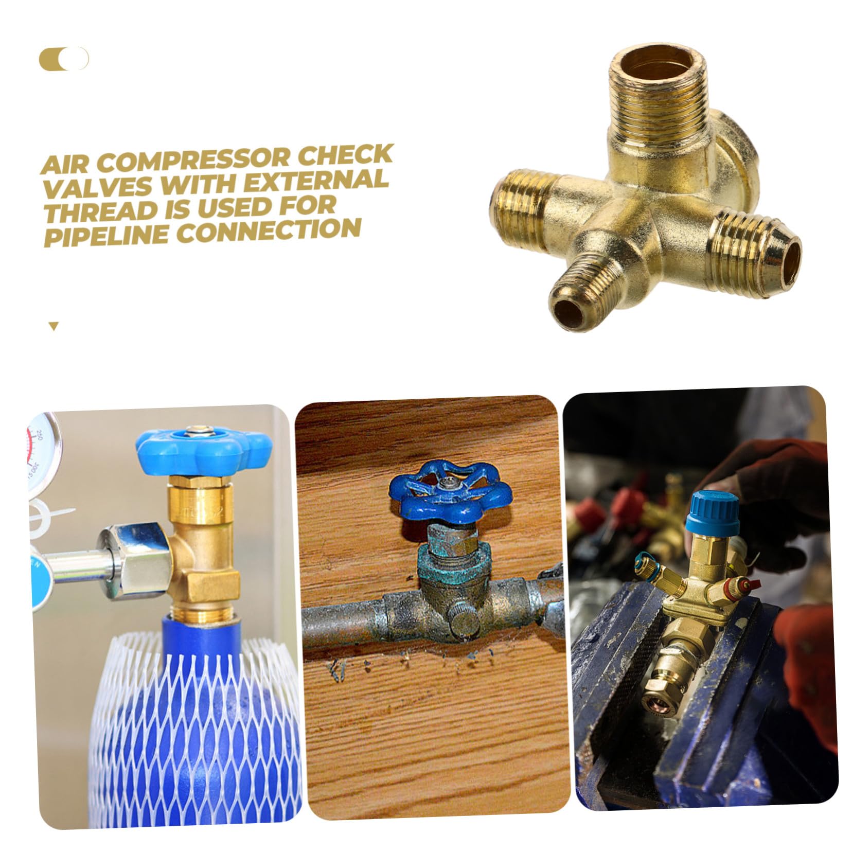 Artibetter 4pezzi Valvola Di Sicurezza Vie Per Compressore Aria Fissaggio Rapido e Installazione Facile Accessorio Per Pompa Piston e Serbatoi Di Pressione Realizzata Materiale Durevole e