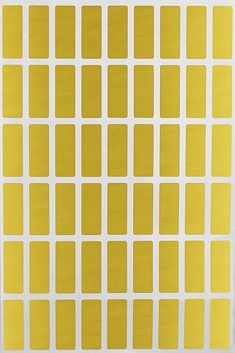 Royal Green Etiquetas de precio de 1 pulgada x 38 pulgadas, calcomanías doradas metálicas (0.984 in x 0.394 in) - Paquete de 270