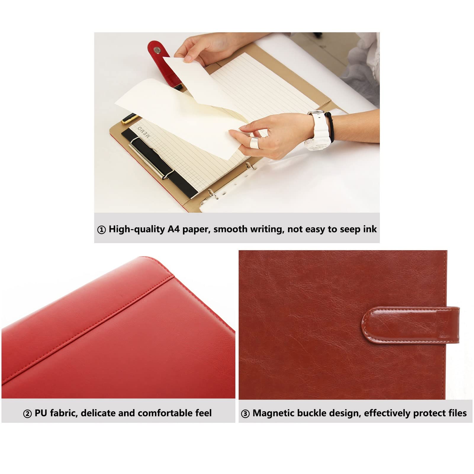 バインダー　システムノート Amazon | QQZSG ノート A5 A5*3 手帳 日記帳 システム手帳