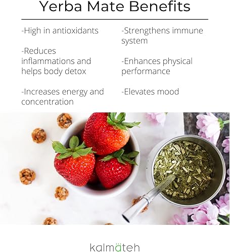 Miniatura 8 de Kalmateh Yerba Mate - Calabaza de doble pared de acero inoxidable con tapa sin BPA, filtro de bombilla y limpiador de bombilla, madera, 8 onzas