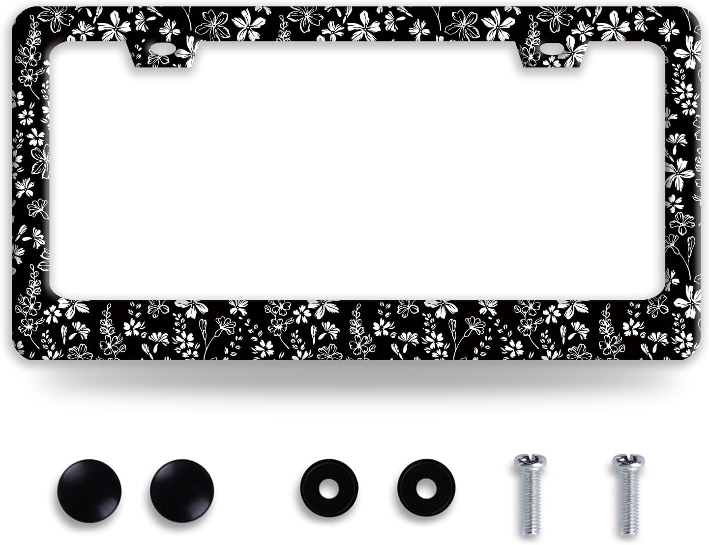 Watercolor Blue Ocean Waves License Plate Frame Wave License Plate Frames Funny Auto Accessory Stainless Steel Blue License Plate Decoration for Women Men 12 x 6 Inch