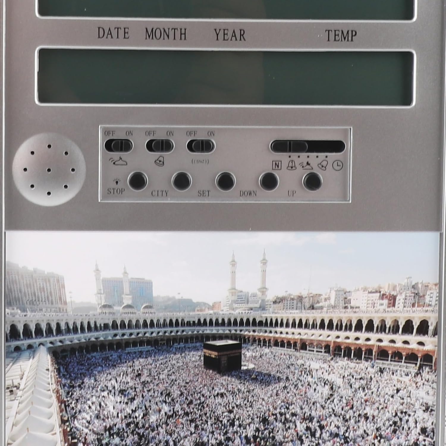 Azan Clock, Muslim Praying Azan Alarm Clock, Islamic Prayer Wall Clock, Mosque Digital Desktop Clock, Ramadan Gift Prayer Alarm Clock for All Prayers Qibla Direction