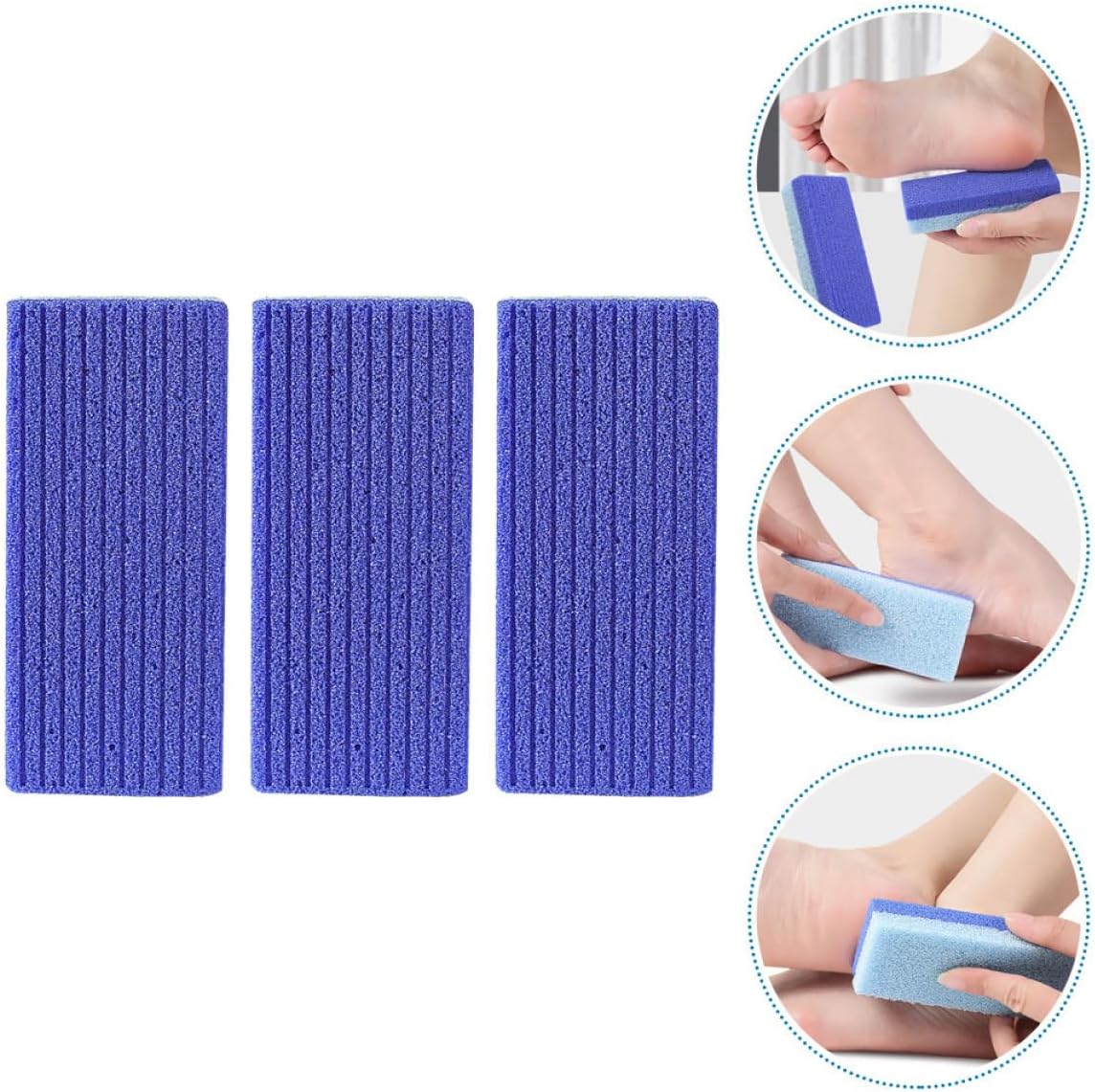 NOLITOY 9pcs Foot Scrubber Brush Multi-Functional Pumice for Smooth Feet Professional Pedicure Tool for Home Use Effectively Removes Calluses and Dead Skin