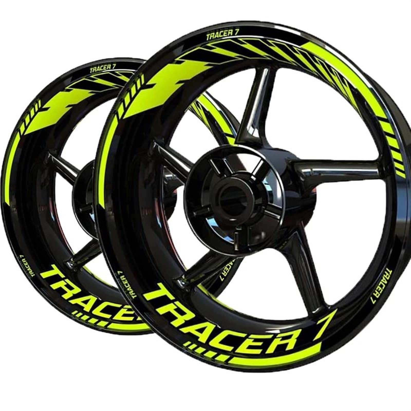 Motorcycle Wheel Stickers Night Reflective Decorative Rim for Yamaha for Tracer 9 7 900 700 Gt Decorative(Color5)