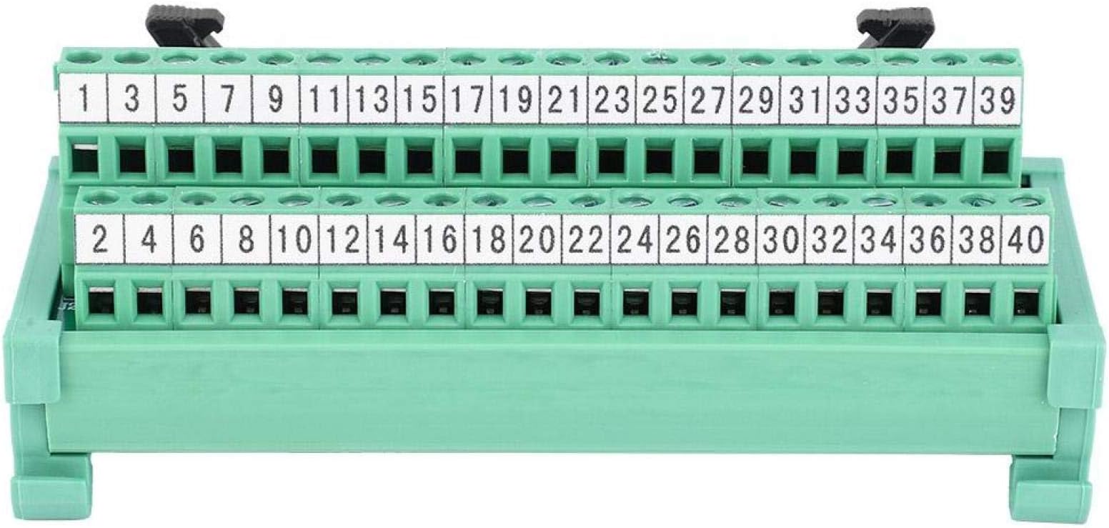 Terminal Block Breakout Board Module, Terminal Adapter, Terminal Breakout Board IDC-40P PLC Breakout Board for PLC DC Motor