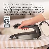 Braun CareStyle 5 Centrale Vapeur avec technologie FreeGlide 3D, Débit de Vapeur 150 g/min, Chauffe rapide, Mode iCare, Repassage vertical, Réservoir d'eau amovible de 2 L, 2400 W, Noir, (IS5249BK) - 6