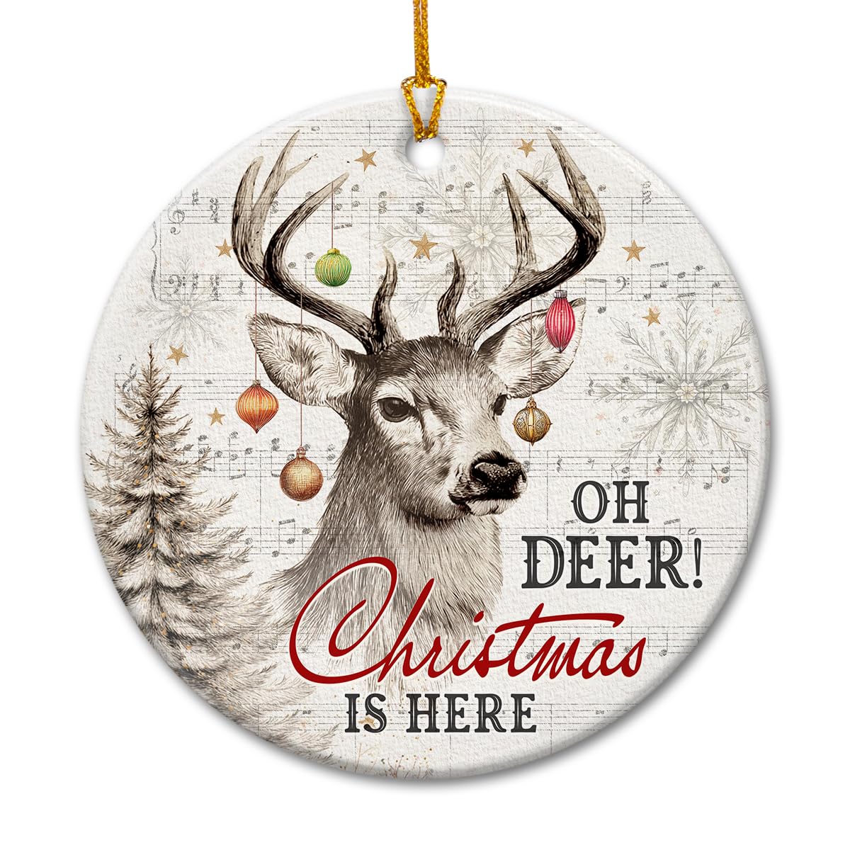 Cerf décoratif en céramique pour sublimer un meuble trop vide