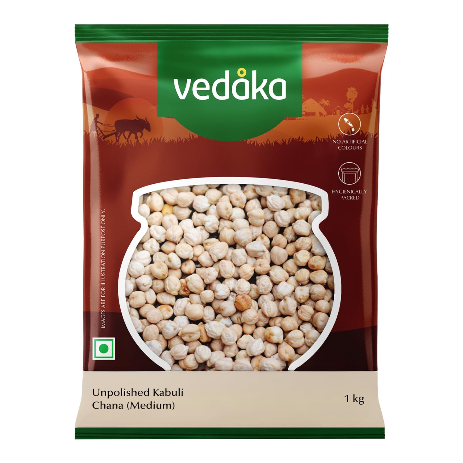 Amazon Brand Vedaka Unpolished Kabuli Chana (Medium Size) 1kg-picture-17