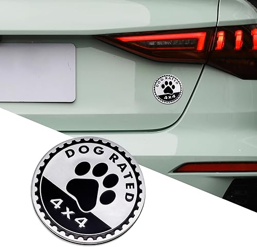 Insignias de metal 3D para automóvil, emblema de automóvil, insignia de automóvil de metal de 4 x 4, emblema redondo, insignia exterior de automóvil