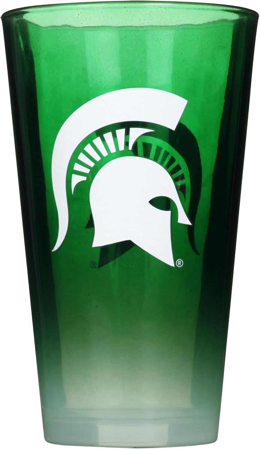 The Memory Company Officially Licensed NCAA 2-Pack 16oz Ombre Pint Glass Set Team Logo Barware Collection for Game Day Celebrations and Home Bar