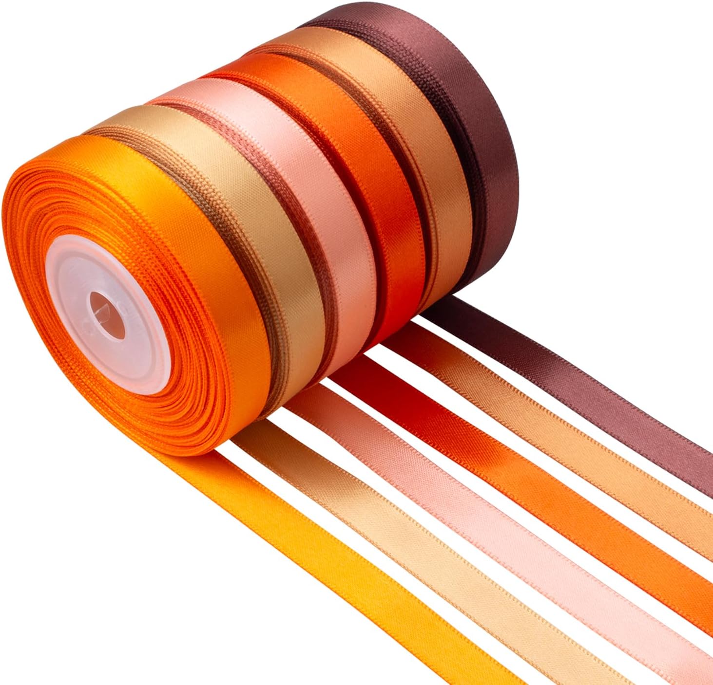 Amazon.com: Mlurcu Burnt Orange Ribbon 3/8 Inch Wide Terracotta Ribbon ...