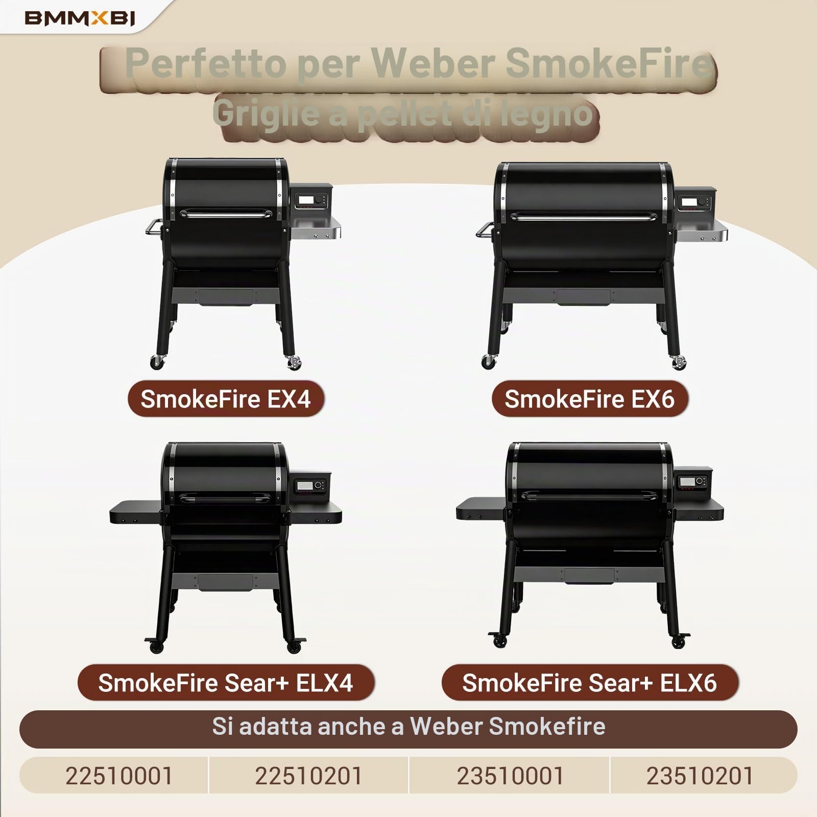 7009 - Candelette di Ricambio per Weber SmokeFire EX4/EX6/EPX6, candelette di Ricambio per Griglie a Pellet di Legno Weber SmokeFire EX4/EX6/EPX6, per Weber SmokeFire EX4/EX6/EPX6, Accessori per