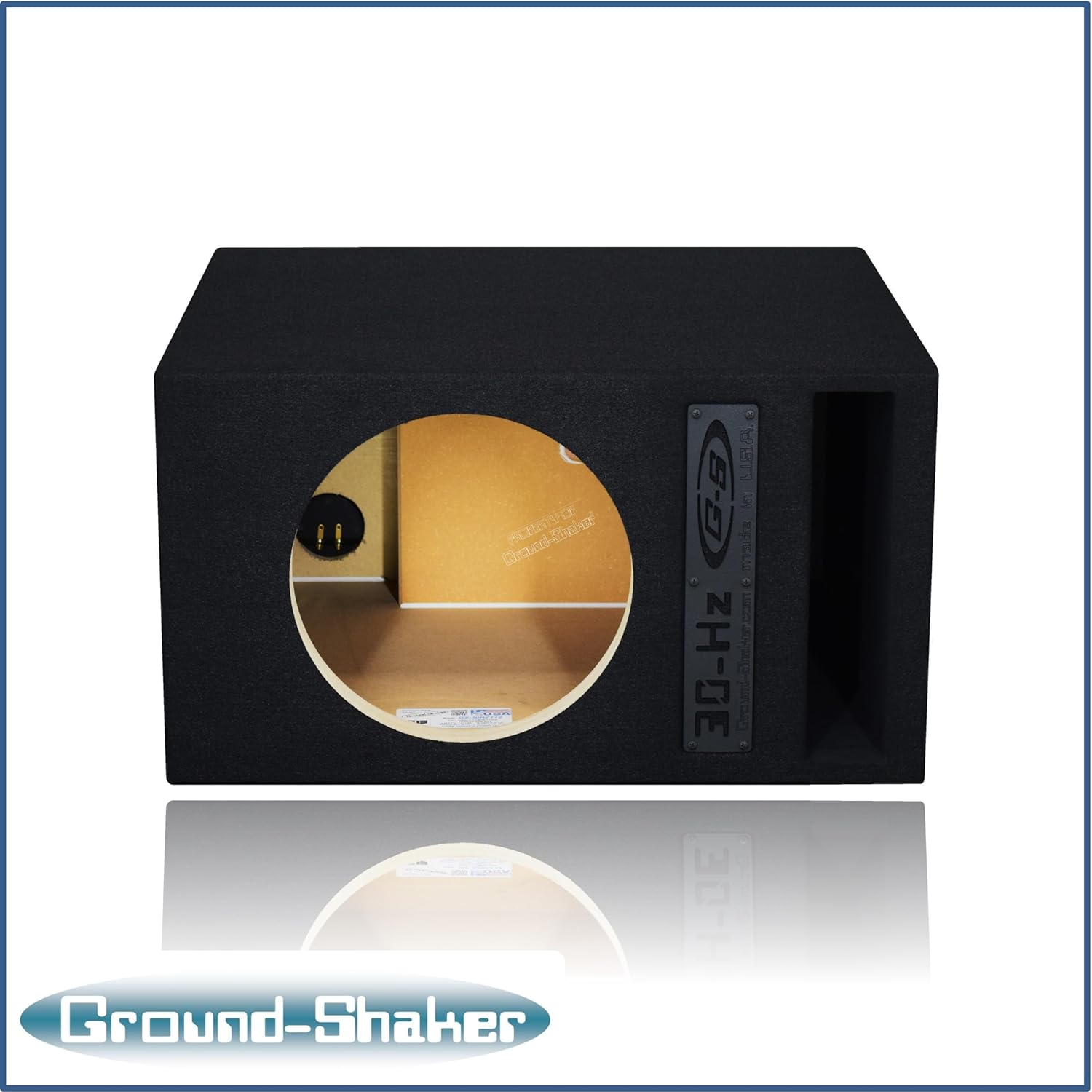 Single 12" Ported 30Hz Sub Box Subwoofer Enclosure Ground Shaker(12") Subwoofer Enclosure Custom Speaker Car Audio