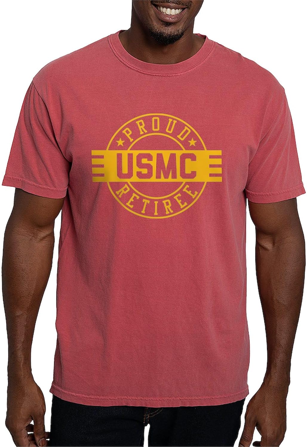 CafePress Proud USMC Retiree Mens Comfort Colors Shirt