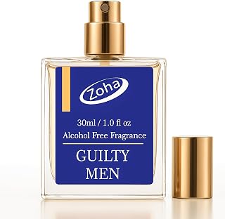 Zoha Guilty Men - Honey Oud Perfume for Men and Women, Alcohol Free Fragrance Oil Mist, Natural Clean Travel Size Parfum, 30ml Spray