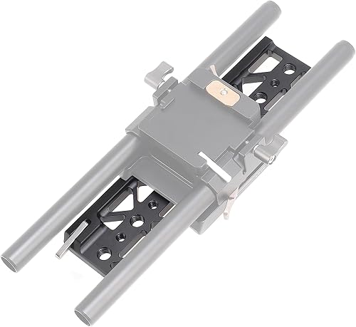 Miniatura 11 de Fotga Placa de cola de milano estándar de 5 pulgadas y 5 pulgadas con orificios de tornillo de 1/4 "-20 3/8"-16 para soporte de luz de trípode