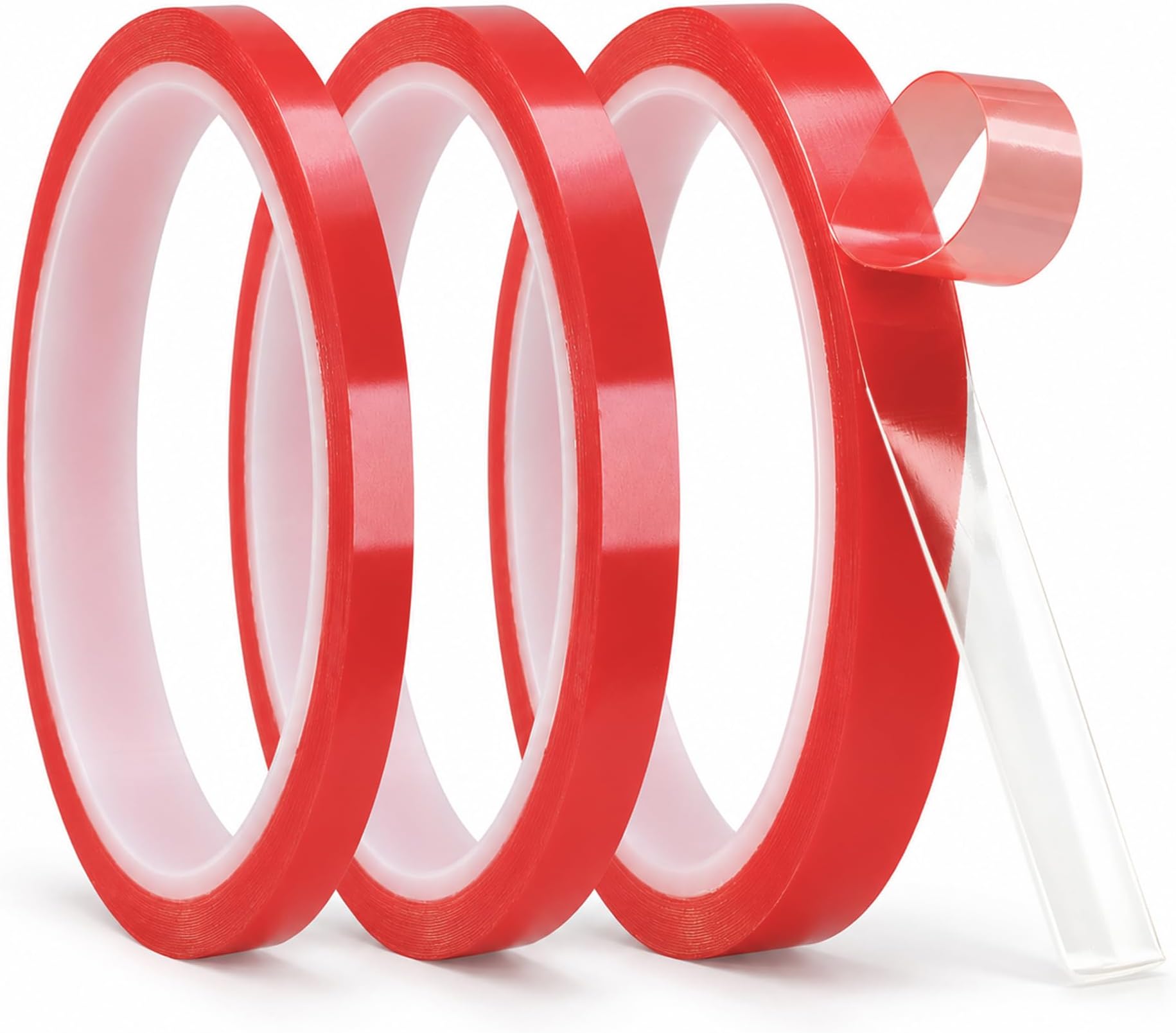 Strong Double Sided Tape 3mm 6mm 9mm, Thin Double Sided Tape for Crafts