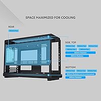 Vista 4 de Lian Li A3-26.3L Micro Factor de Forma Chasis - Panel Frontal y Lateral de Vidrio Templado de Madera - Soporta AIO de 360mm-Diseño Modular