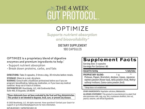 Miniatura 2 de BODi Suplementos para la salud intestinal - Protocolo intestinal de 4 semanas revitaliza y optimiza - Mezcla de probióticos y enzimas para la salud