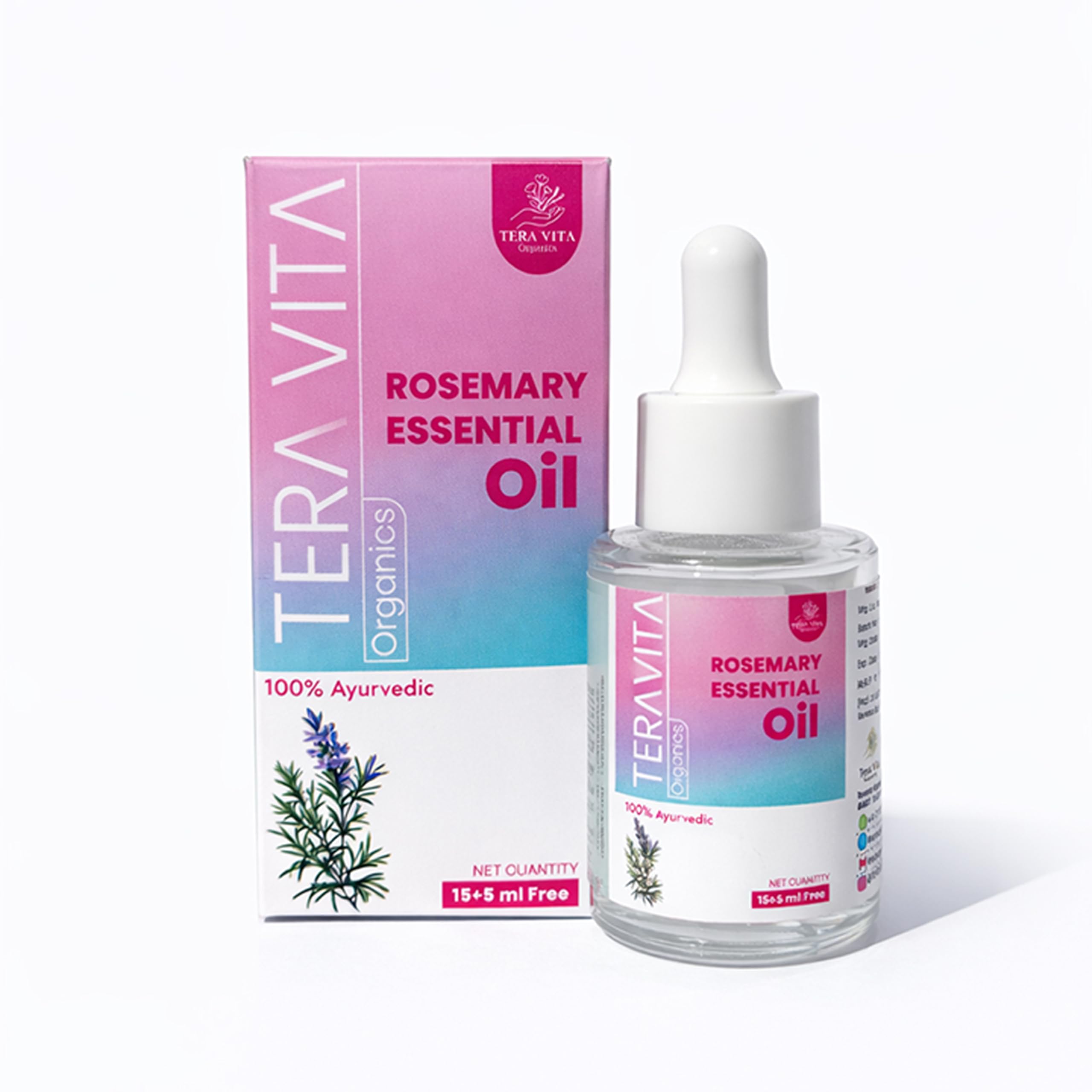 Rosemary Essential Oil | Pure Natural Rosemary Oil for Hair Skin and Aromatherapy | Herbal Essential Oil for Hair Care Scalp Massage and Wellness |20ml (15ml + 5ml Free)-image-40