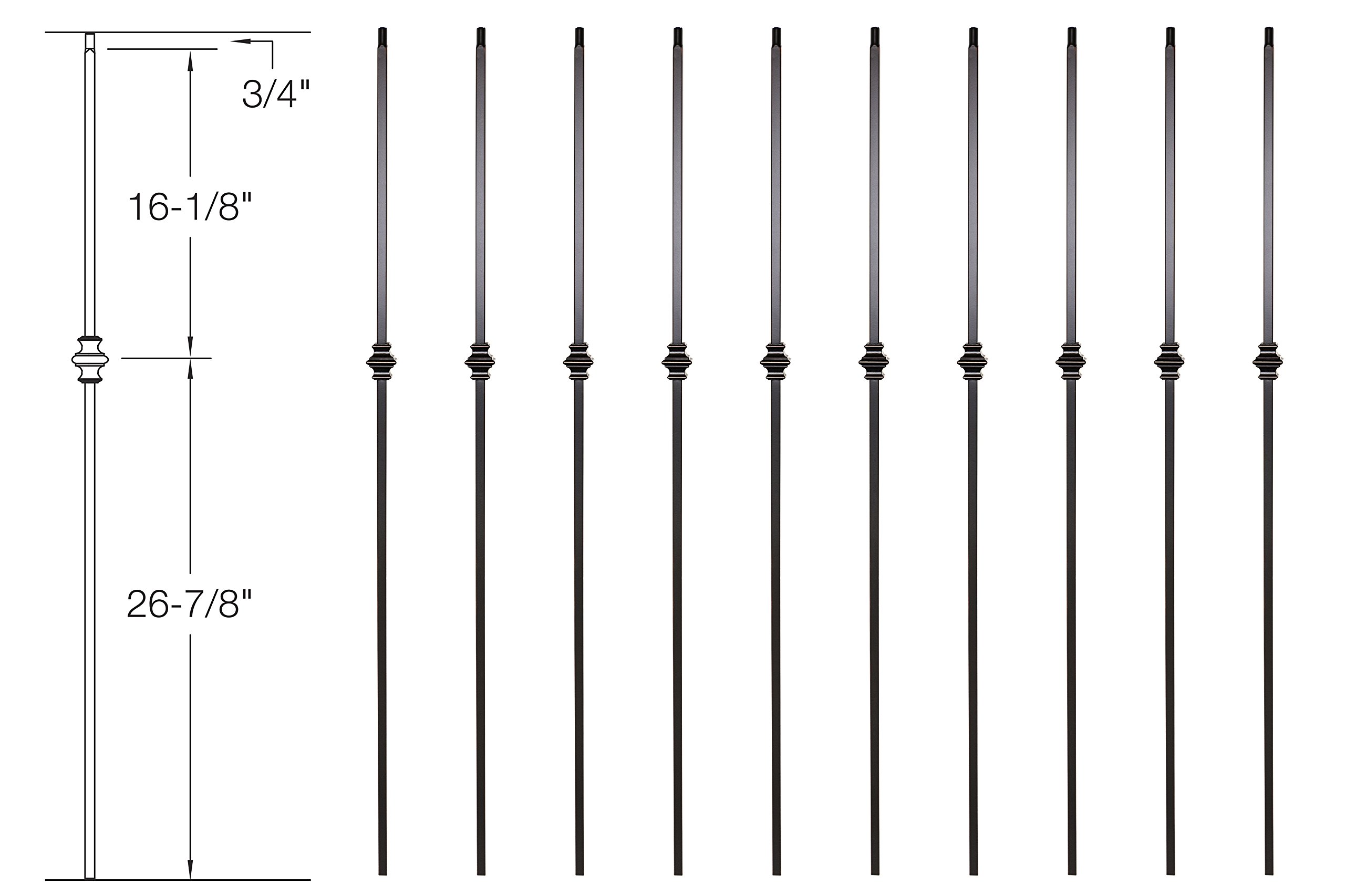 アイアン手すり Amazon | アイアン手すり子 – Single Knuckle – Hollow – 44 