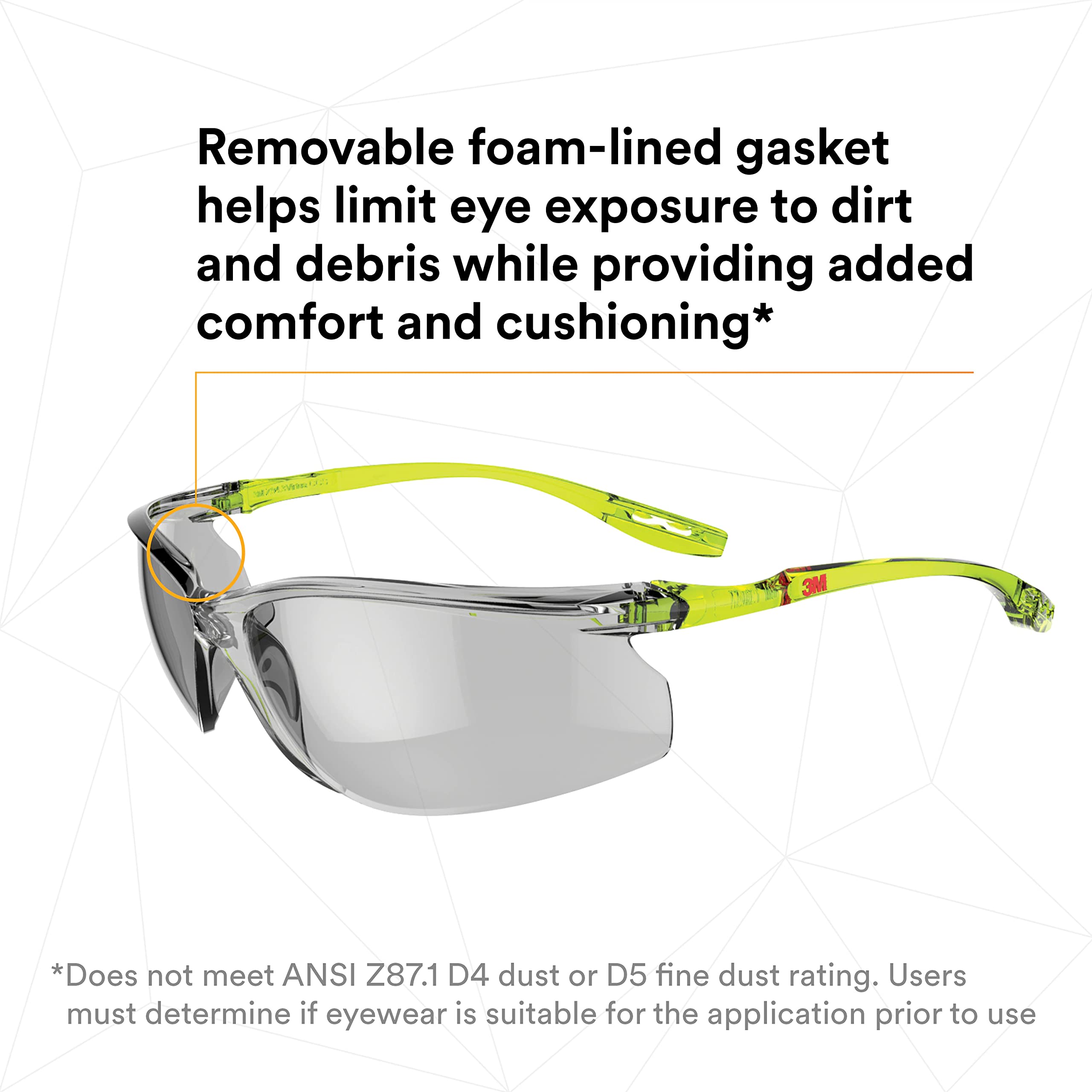 3M Solus CCS Series, SCCS07SGAF-GRN, Scotchgard Anti-Fog Coating, I/O Gray AF-AS Lens