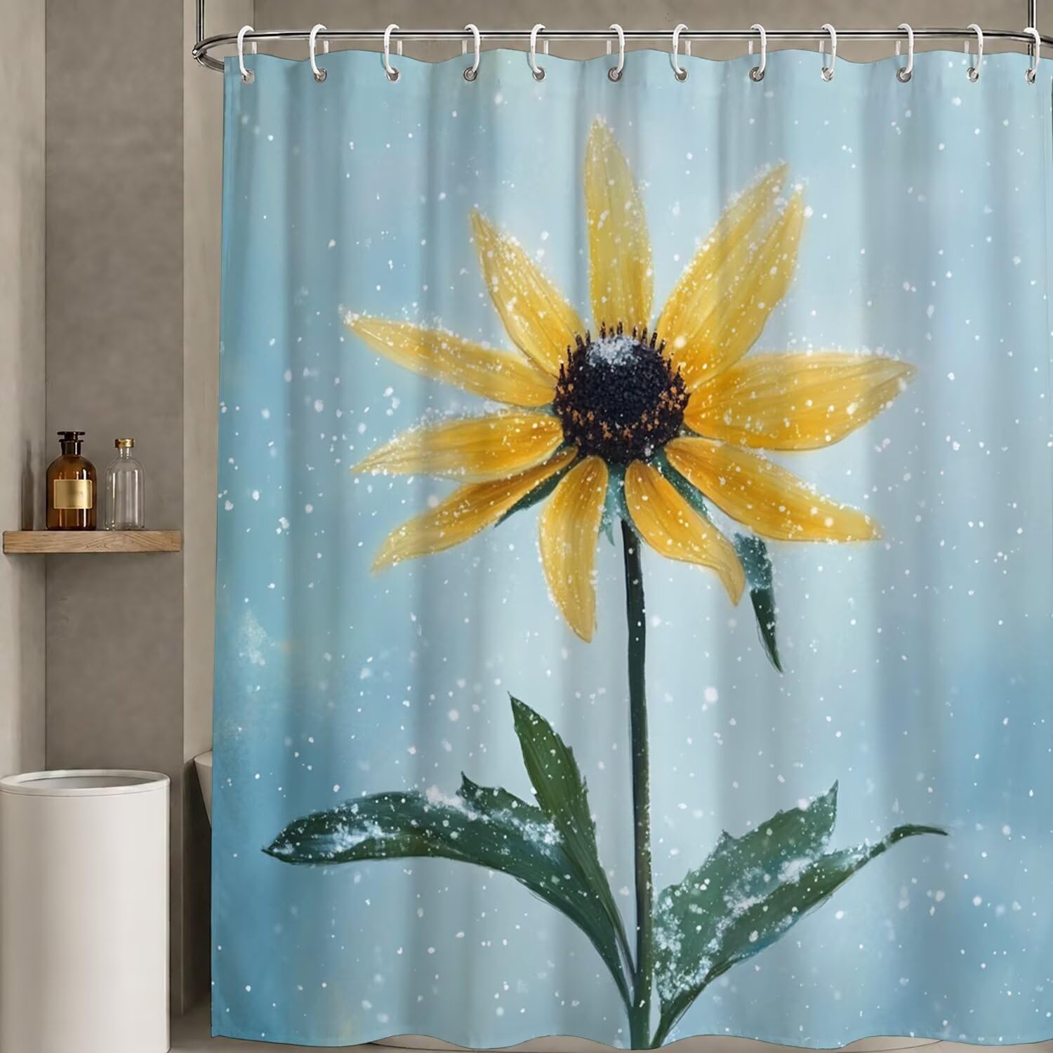 Rideau de douche imperméable pour éviter les éclaboussures de baignoire
