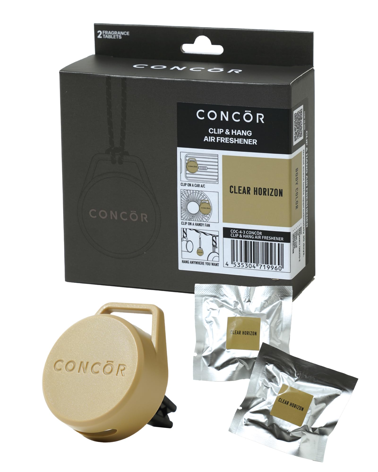 Amazon.co.jp: CONCOR(コンコール) 芳香剤 車 クリップ & ハング 
