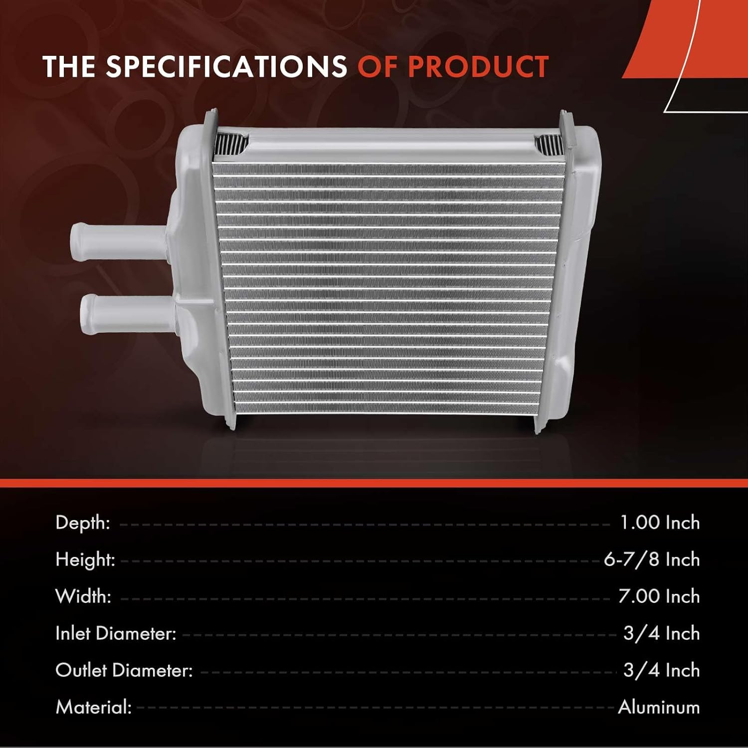 A-Premium HVAC Heater Core Compatible with Chevy Optra 2004-2010 & Suzuki Forenza 2004-2008, Reno 2005-2008, Replace OE# 7412085Z00